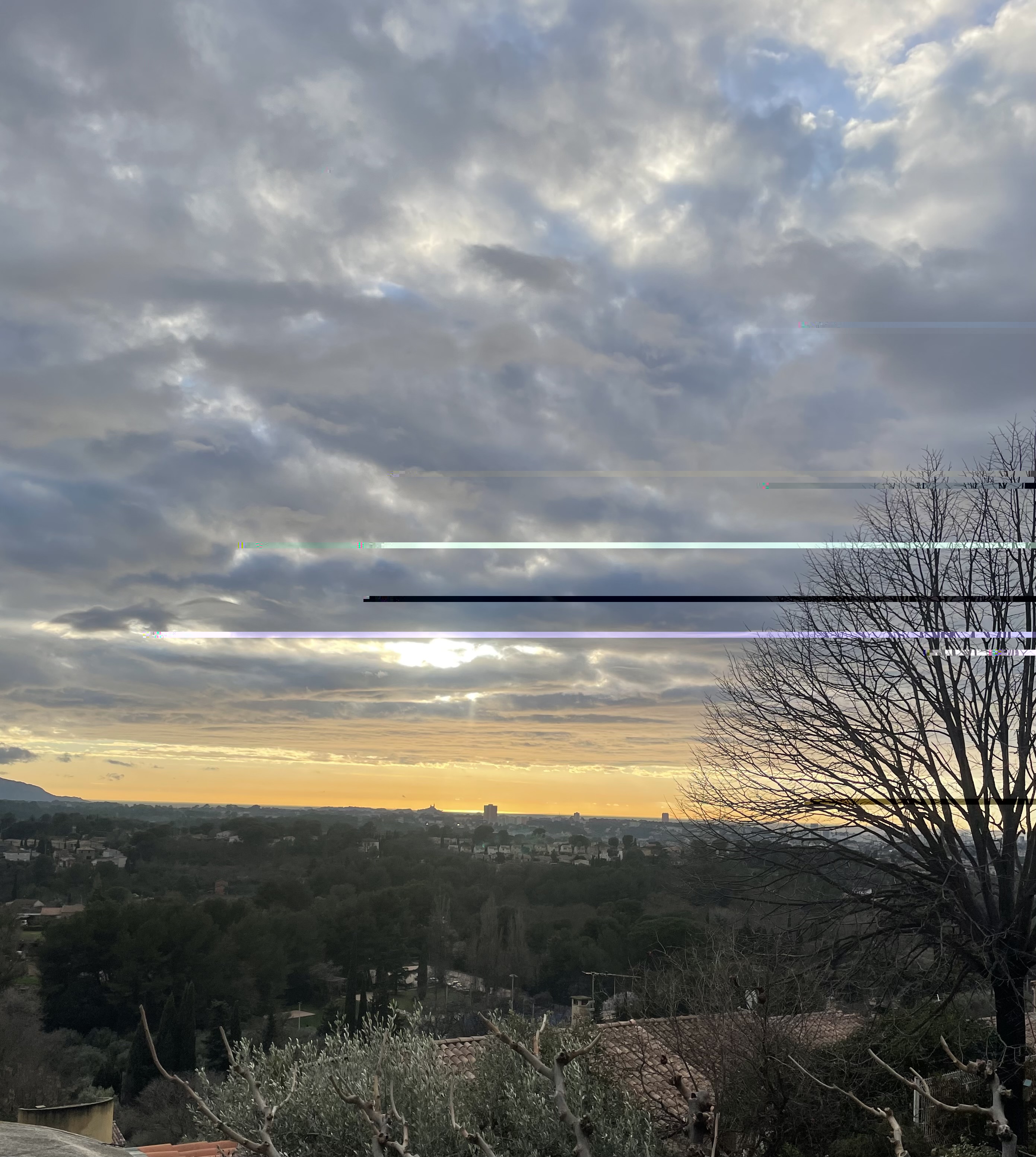 Vue en sortant de la médiathèque